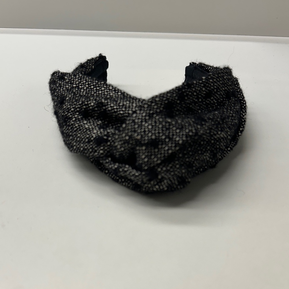 Sophisticated Black Tweed Headband